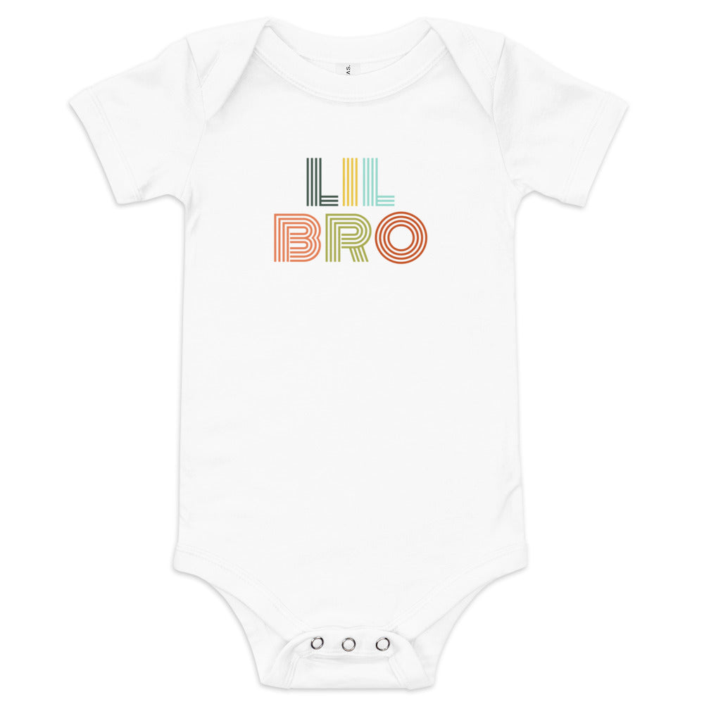 Lil Bro Retro Baby Onesie